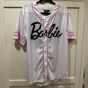 Barbie pink pinstripe Baseball Jersey